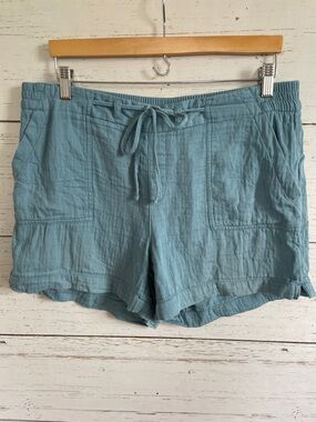 Old Navy Blue Cotton Drawstring Waist Shorts, size L
